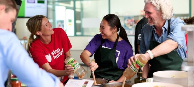 Sodexo, Foodbank and Dolmio at The Great Dolmio Cookoff